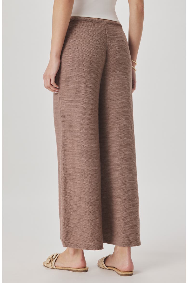 Marisol Mixed Stitch Wide Leg Pants, Alternate, color, WICKER BEIGE