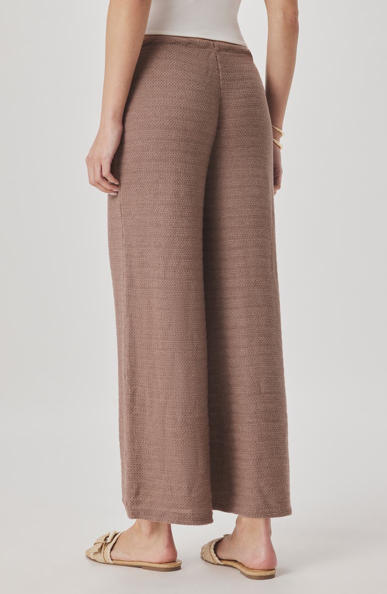 Splendid Marisol Mixed Stitch Wide Leg Pants, Alternate, color, Wicker Beige