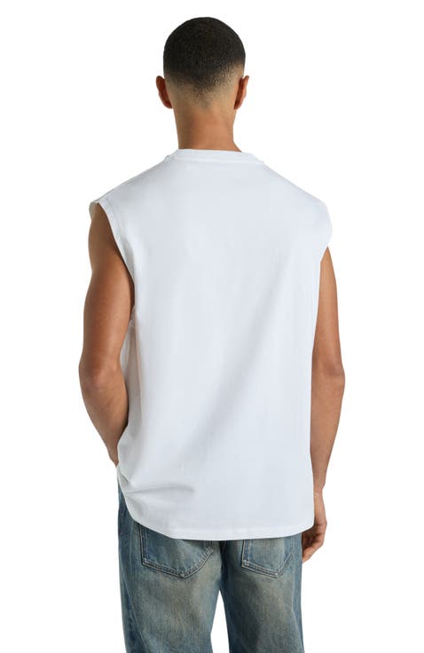 Flocked Balmain Quilted tank top