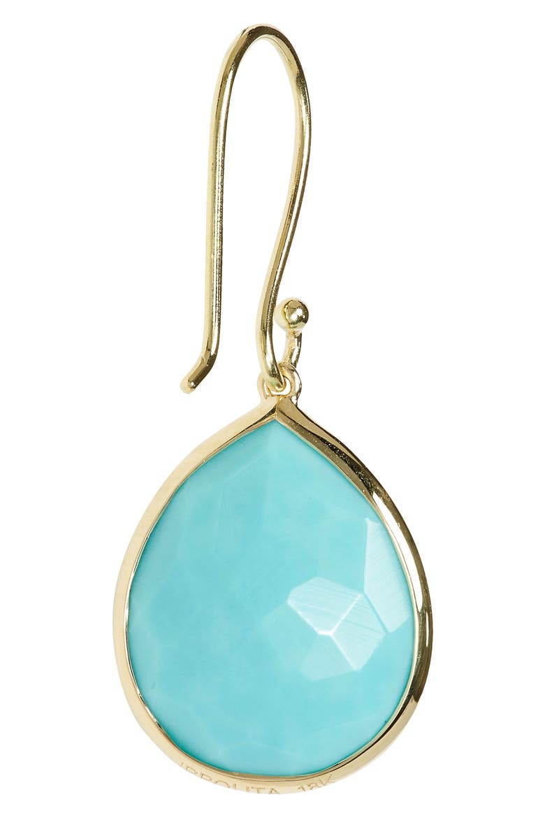 Rock Candy Teardrop Earrings, Alternate, color, GREEN GOLD