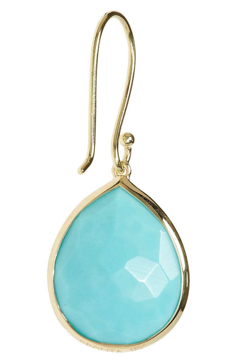 Ippolita Rock Candy Teardrop Earrings, Alternate, color, Green Gold