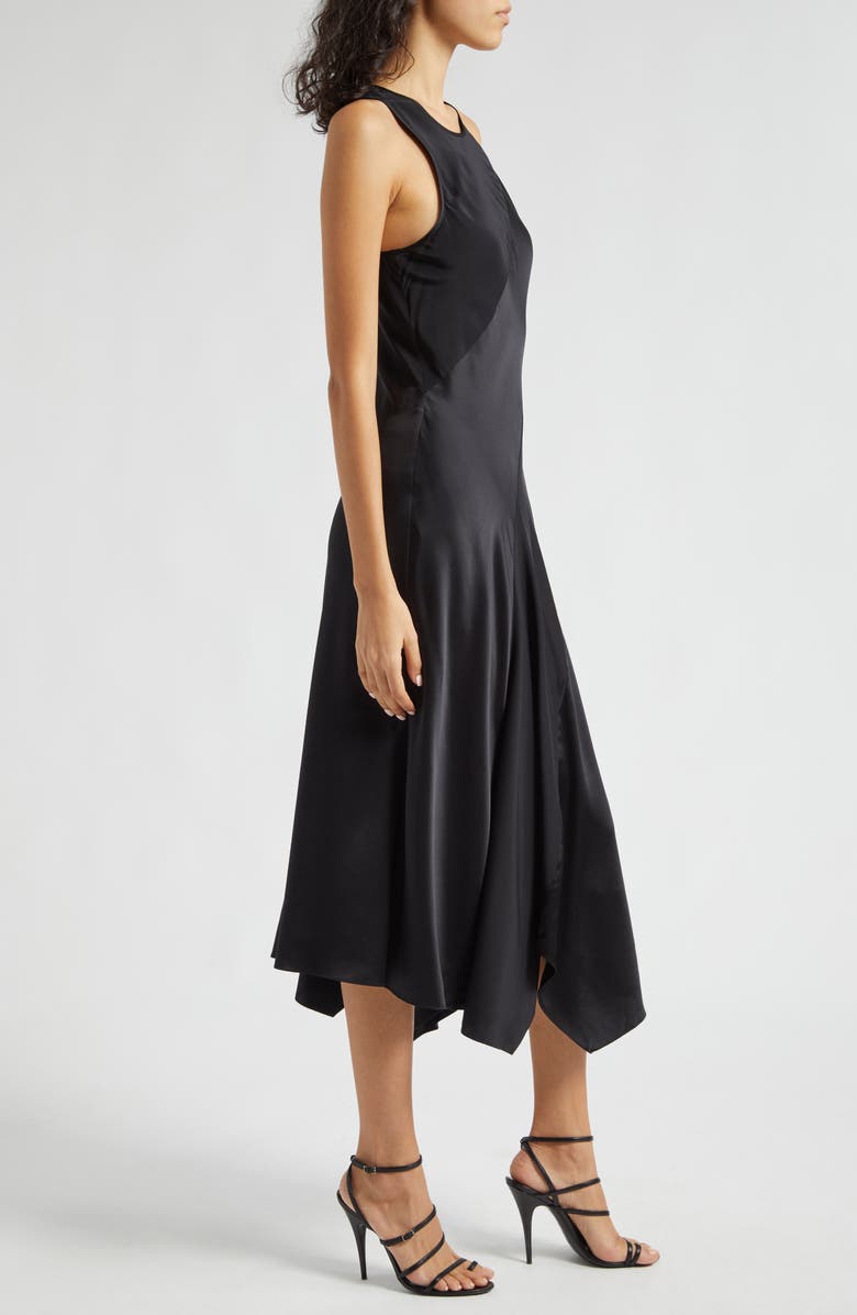 Cinq à Sept Solana Asymmetric Hem Sleeveless Silk Maxi Dress, Alternate, color, 