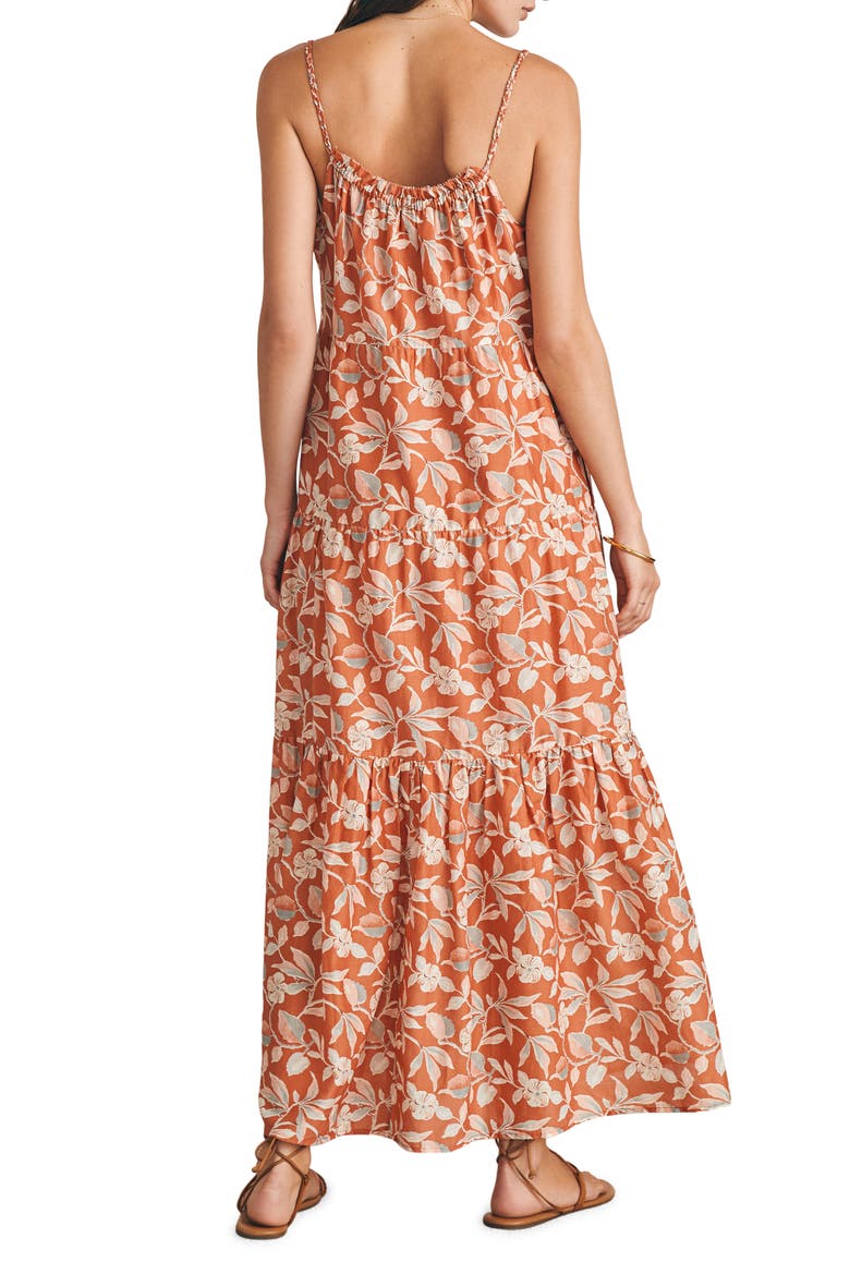 Sun Chaser Maxi Dress, Alternate, color, GINGER FLORAL
