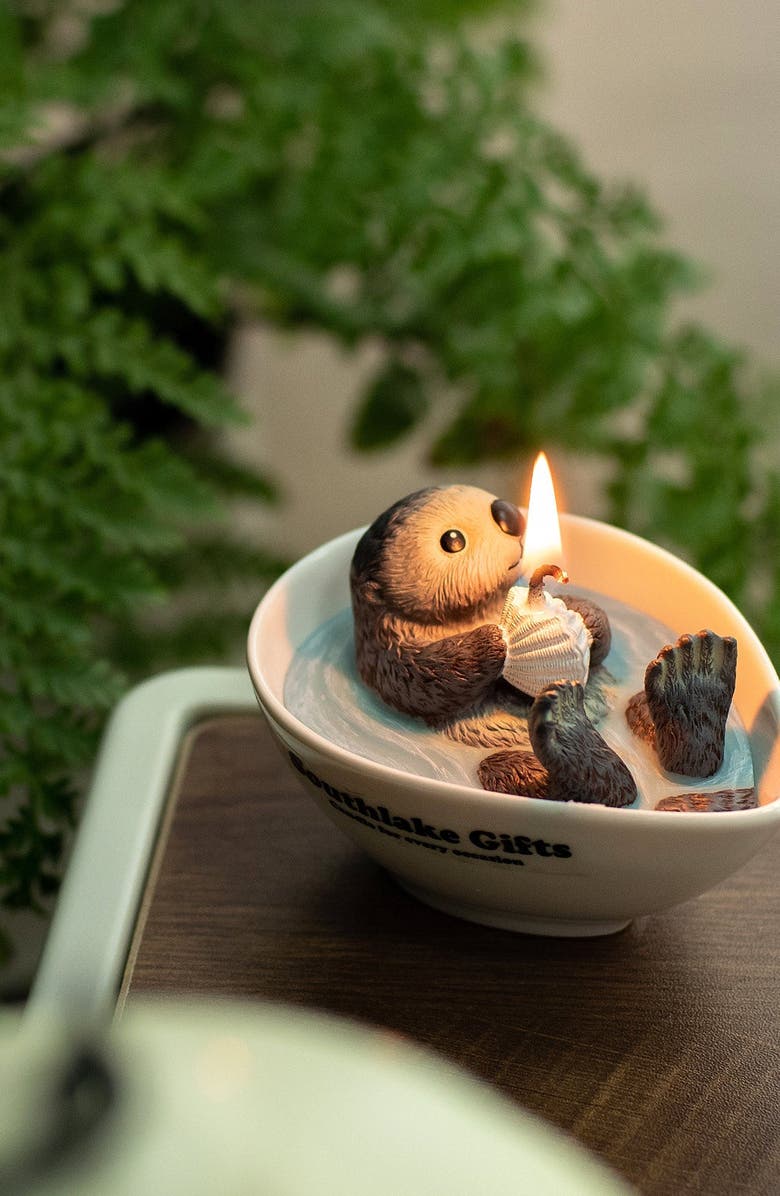 Southlake gifts Sea Otter Candle, Alternate, color, White