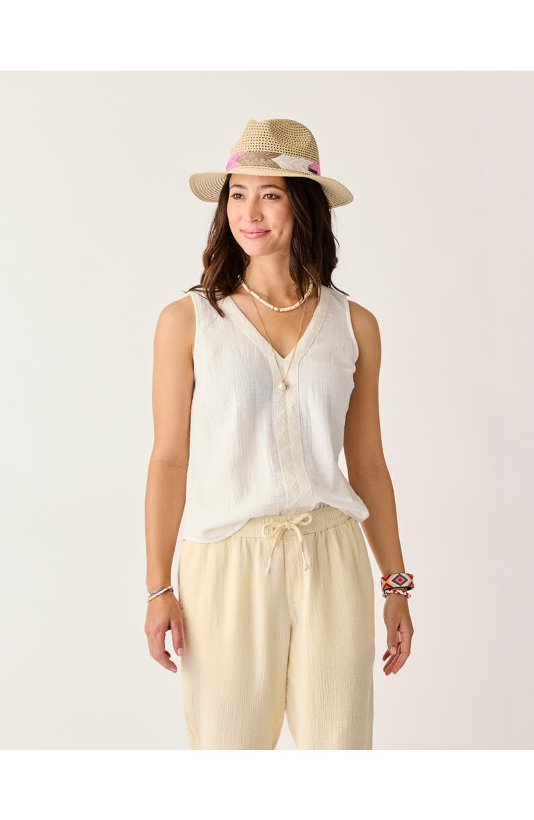 Carve Designs Kayla Gauze Tank, Main, color, Cloud