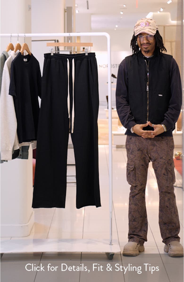 Ultra Baggy Washed Cotton Blend Sweatpants, sales video thumbnail