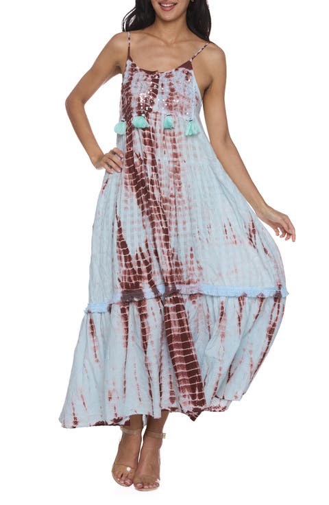 Embellished Tiered Maxi Dress