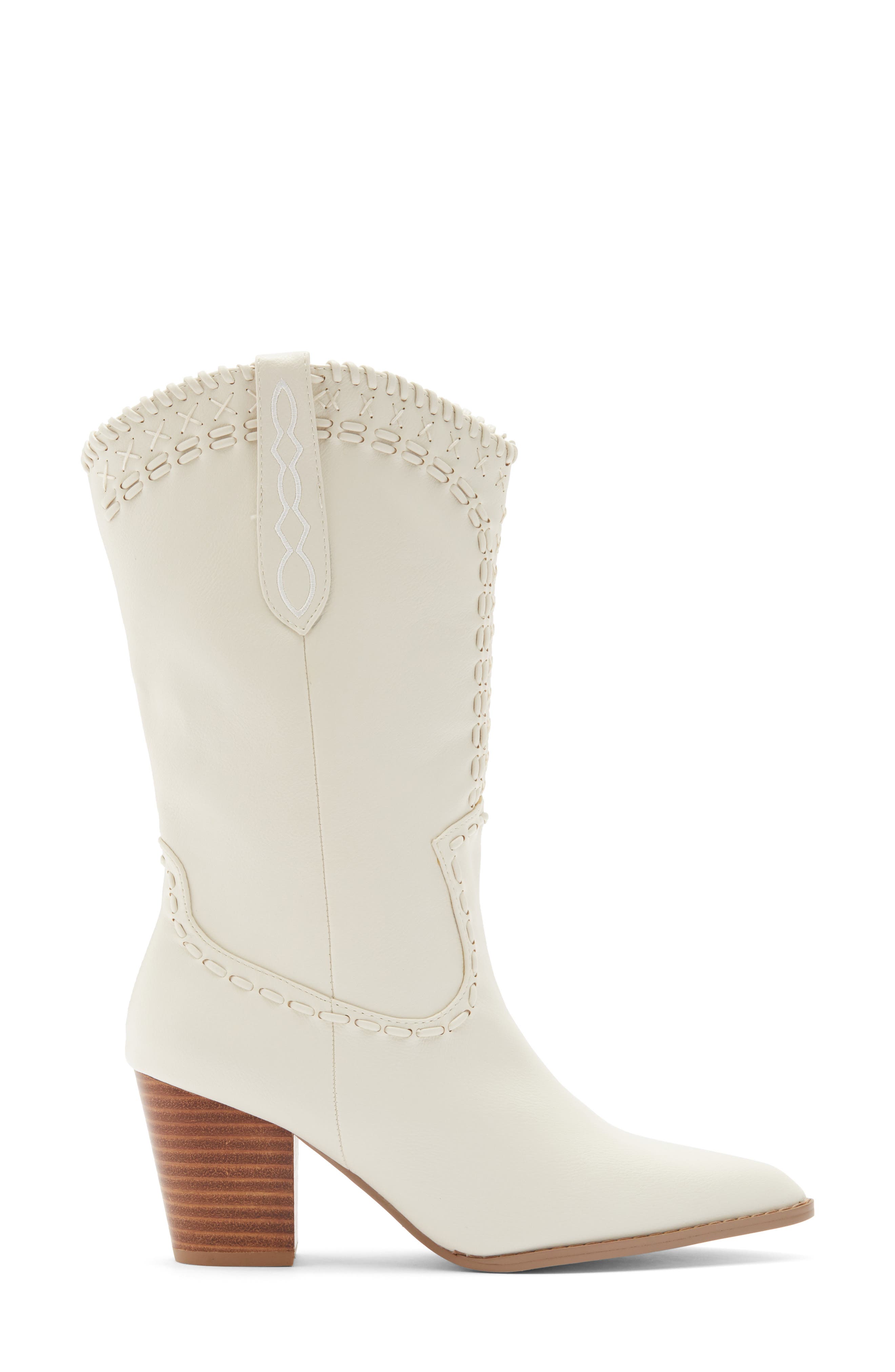 Billini Fulya Cowboy Boot, Alternate, color, Ivory
