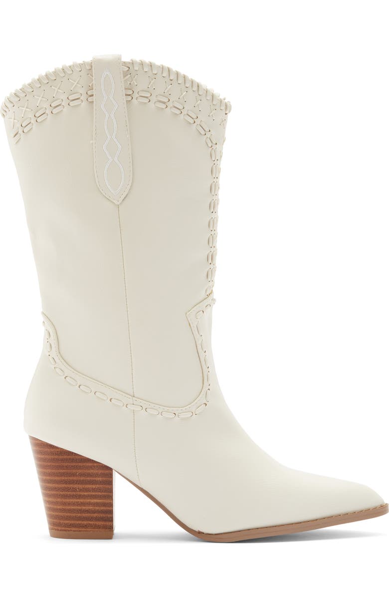 Billini Fulya Cowboy Boot, Alternate, color, Ivory