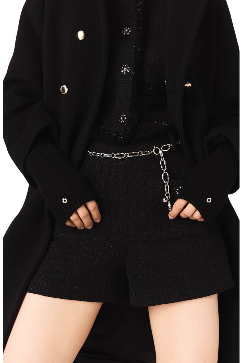 Wool and cashmere gloves, Alternate, color, Black