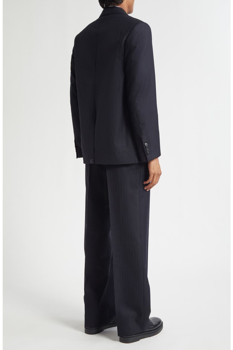 Kiel Tonal Stripe Wool Suit, Alternate, color, NAVY