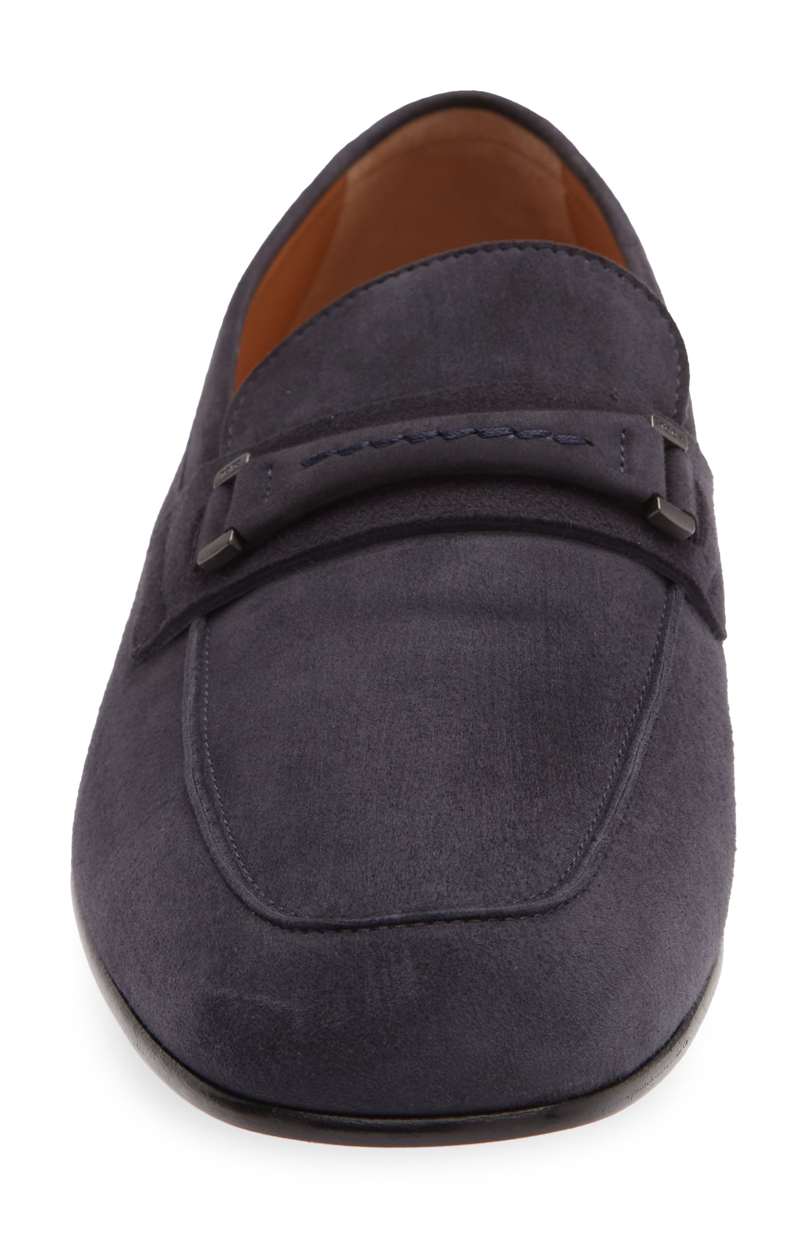Pashmy Suede Loafer, Alternate, color, BLU