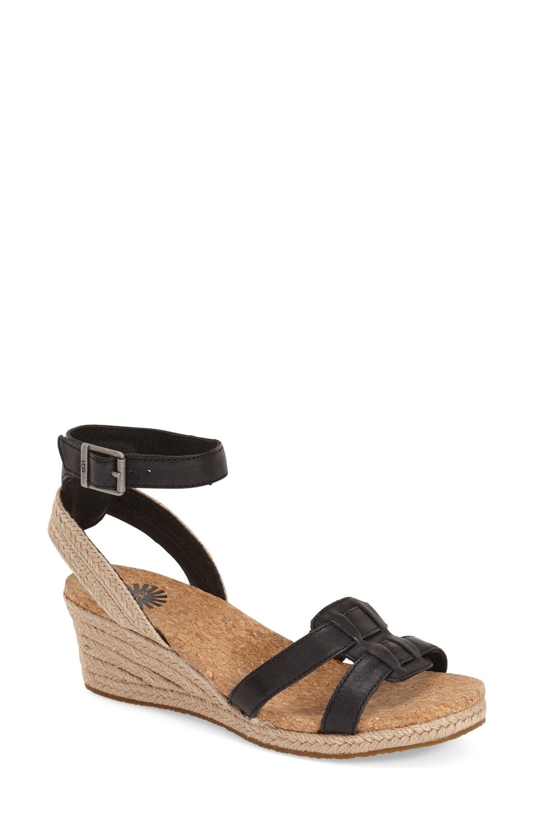 UGG<sup>®</sup> 'Maysie' Espadrille Sandal, Main, color, 