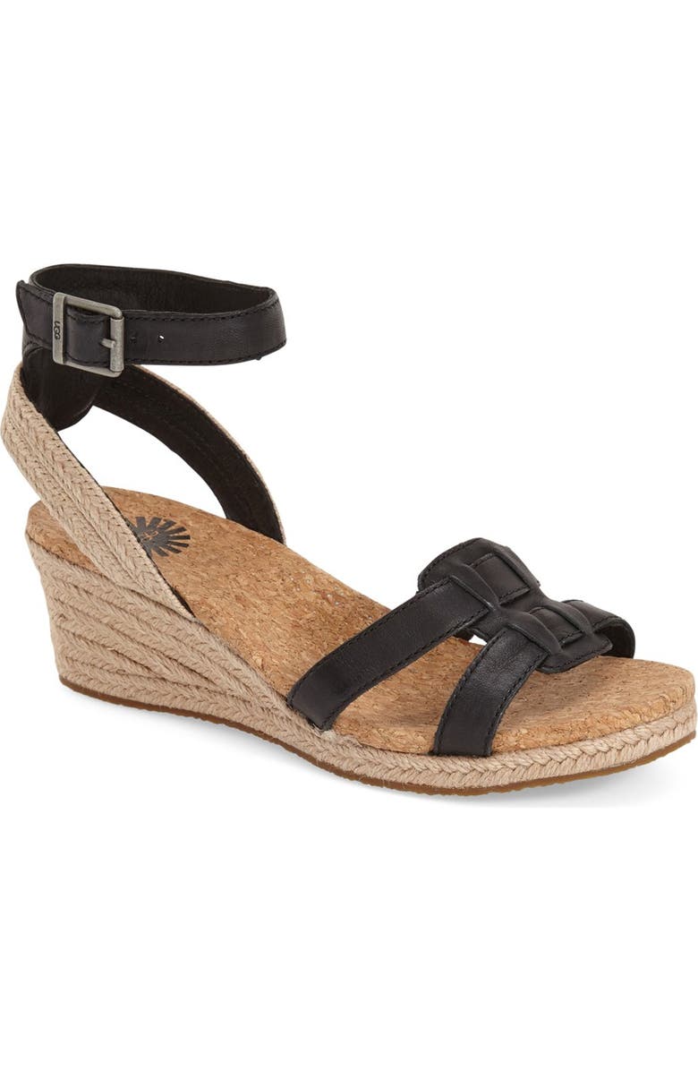 UGG<sup>®</sup> 'Maysie' Espadrille Sandal, Main, color,