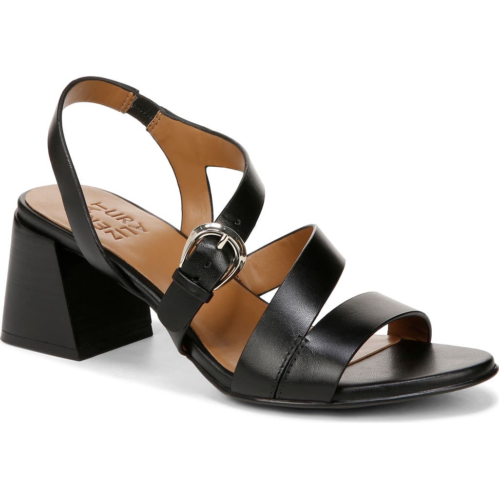 Naturalizer Veva Strappy Sandal In Black Leather