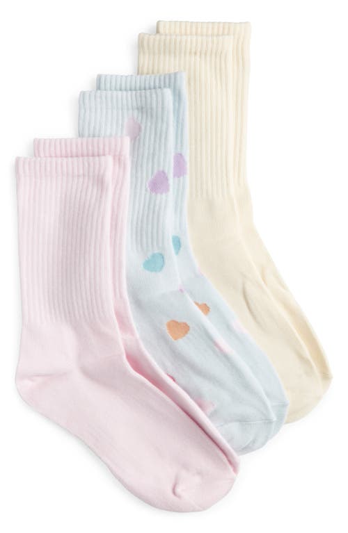 Skims 3-pack Sport Socks In Butter Multi