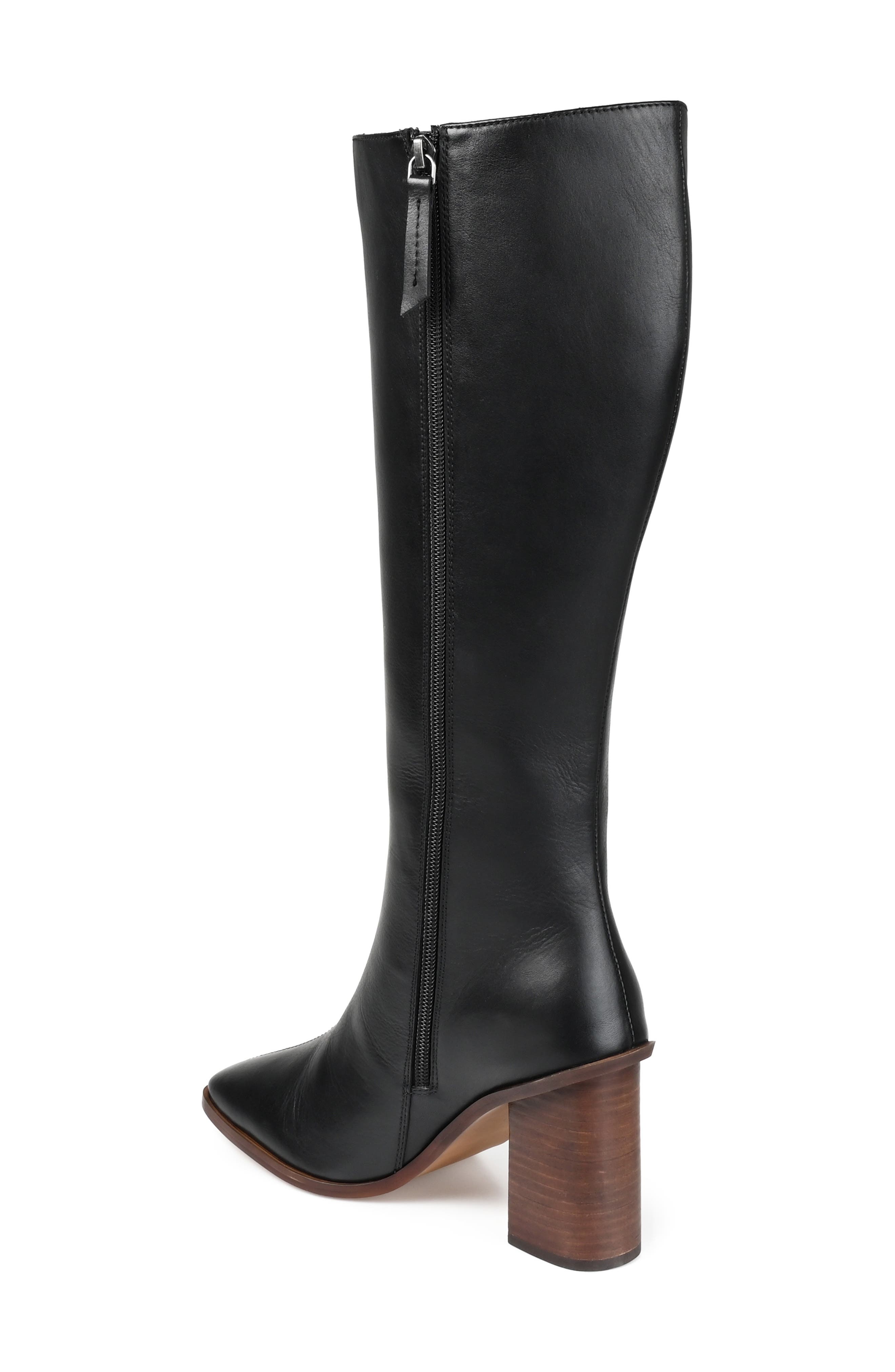 Journee Signature Tamori Leather Boot, Alternate, color, 