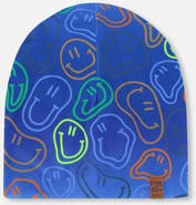 Deux par Deux Stretch Jersey Smileys Beanie