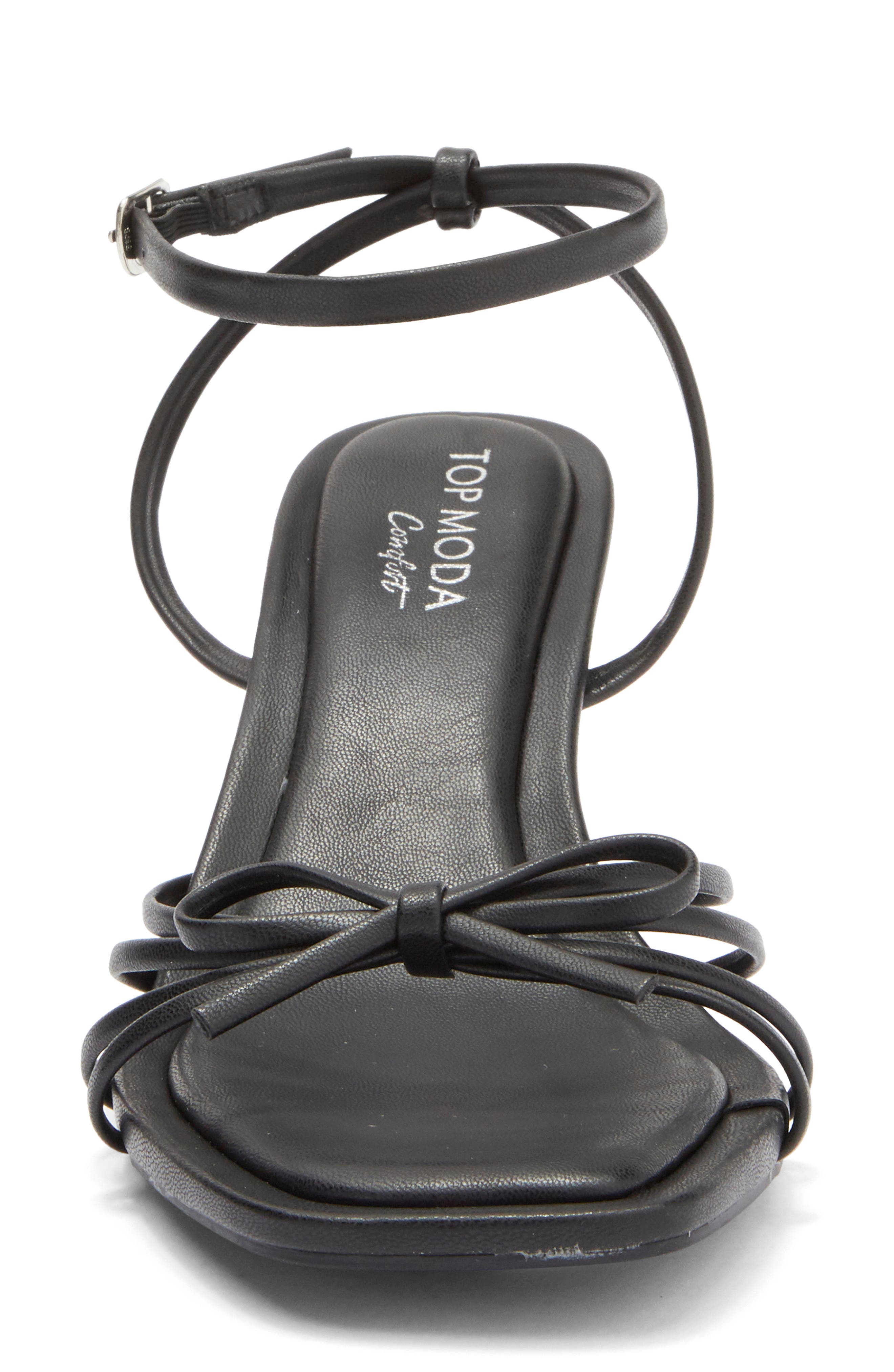 TOP GUY SHOES Vero Bow Sandal, Alternate, color, 