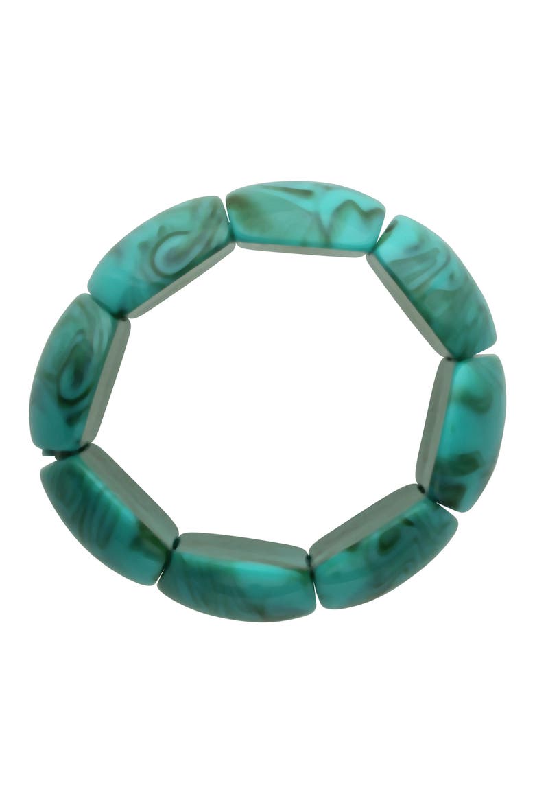 Lucy Stretch Bracelet, Alternate, color, TURQUOISE / BROWN