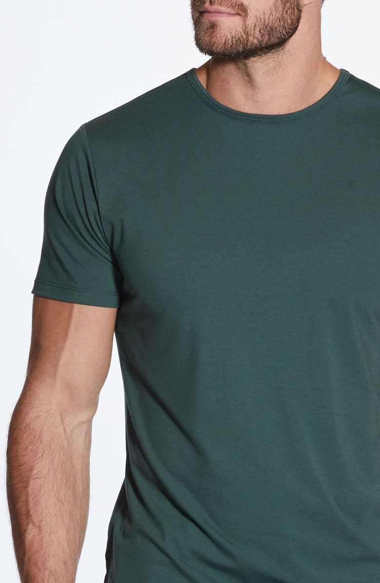 Cuts AO Curve Hem Cotton Blend T-Shirt, Alternate, color, Bonsai