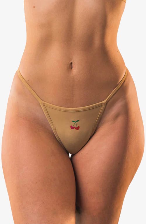 Cheeky Cherry 2-pack Leakproof Everyday Liner Ultra Smooth String Thong In Onyx/sienna