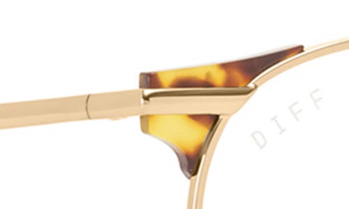 Diff Summit 53mm Round Optical Glasses In Gold
