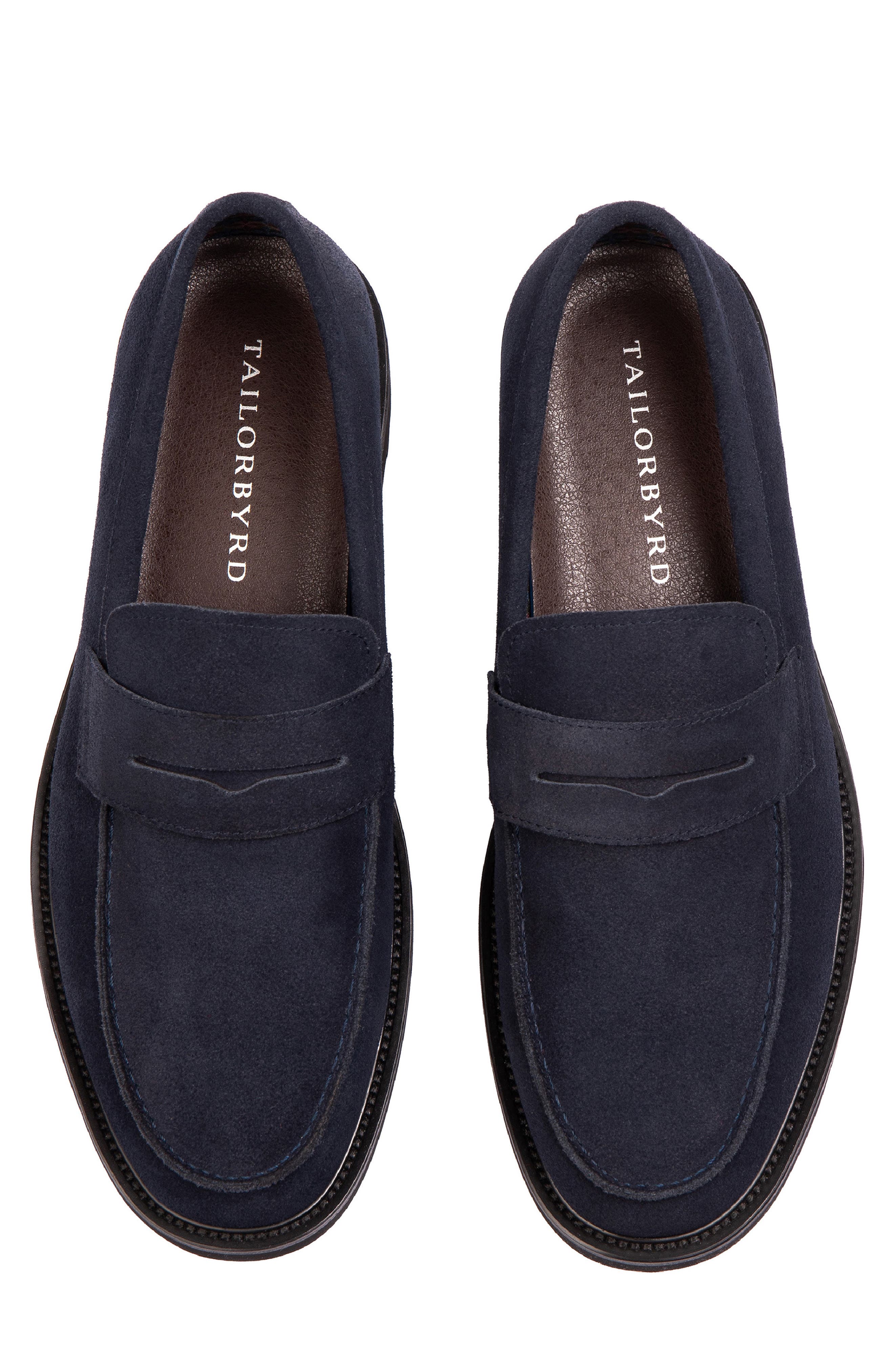 Chase Suede Penny Loafer, Alternate, color, NAVY