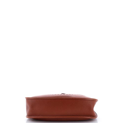 Pre-owned Hermes Hermes Evelyne Bag Gen I Clemence Gm In Brown