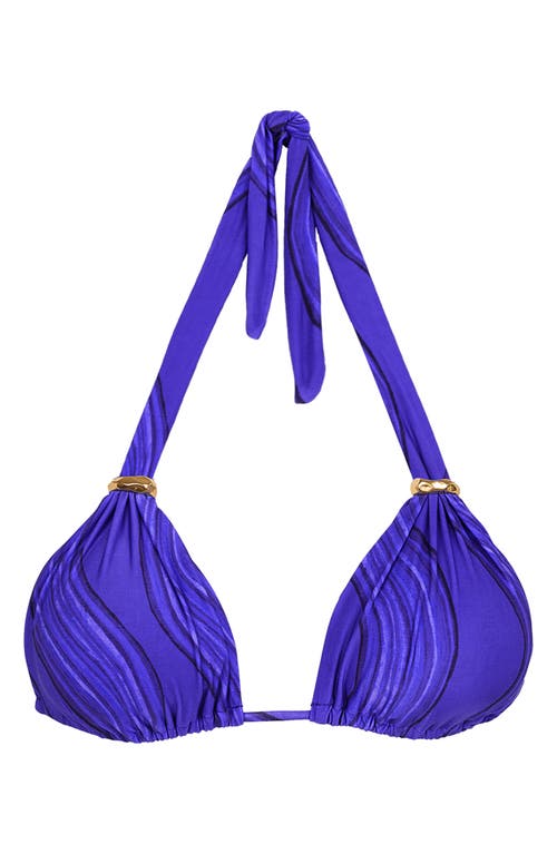Vix Swimwear Gemstone Bia Tube Bikini Top In Purple Multi