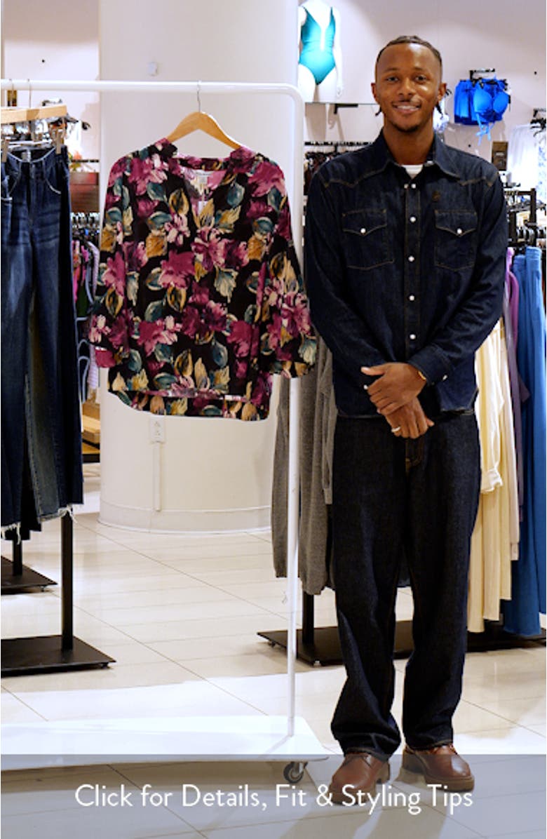 Jeweled Blooms Silk Top, sales video thumbnail