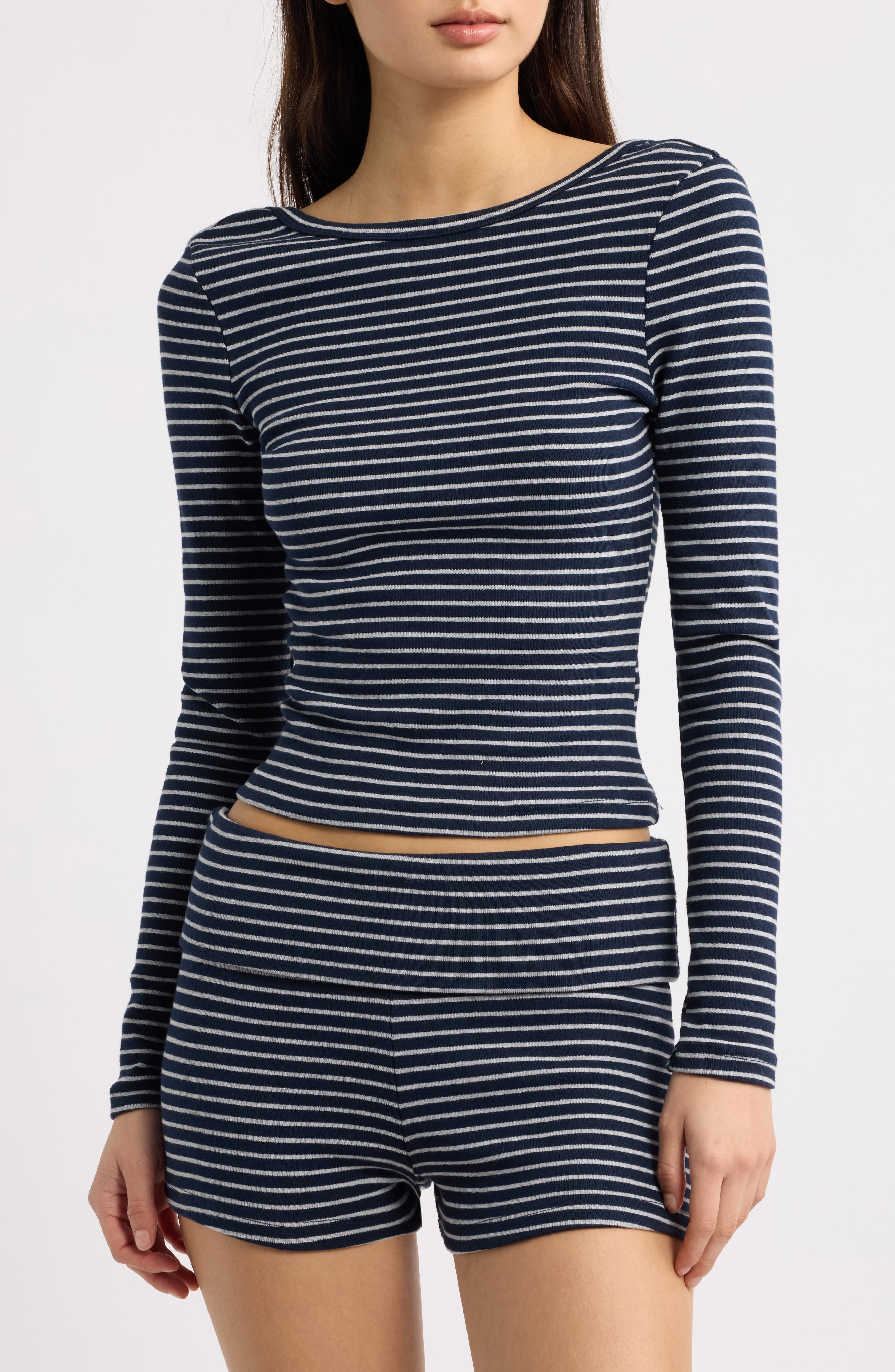 Hello Molly Luxe Rib Scoop Back Top (Women) | Nordstrom