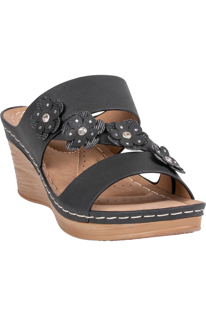 GC SHOES Halia Wedge Sandal, Main, color, Black