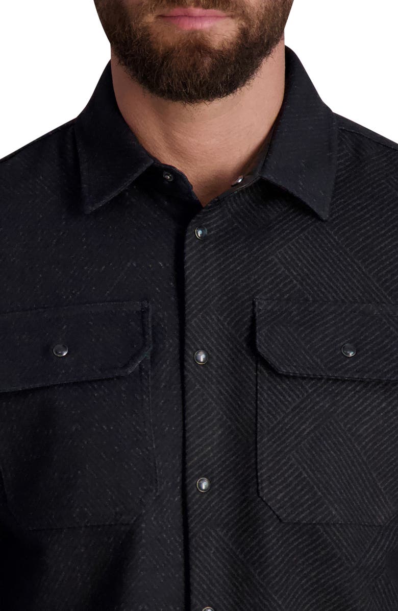 KARL LAGERFELD PARIS Check Mix Pattern Button-Down Shirt, Alternate, color, 