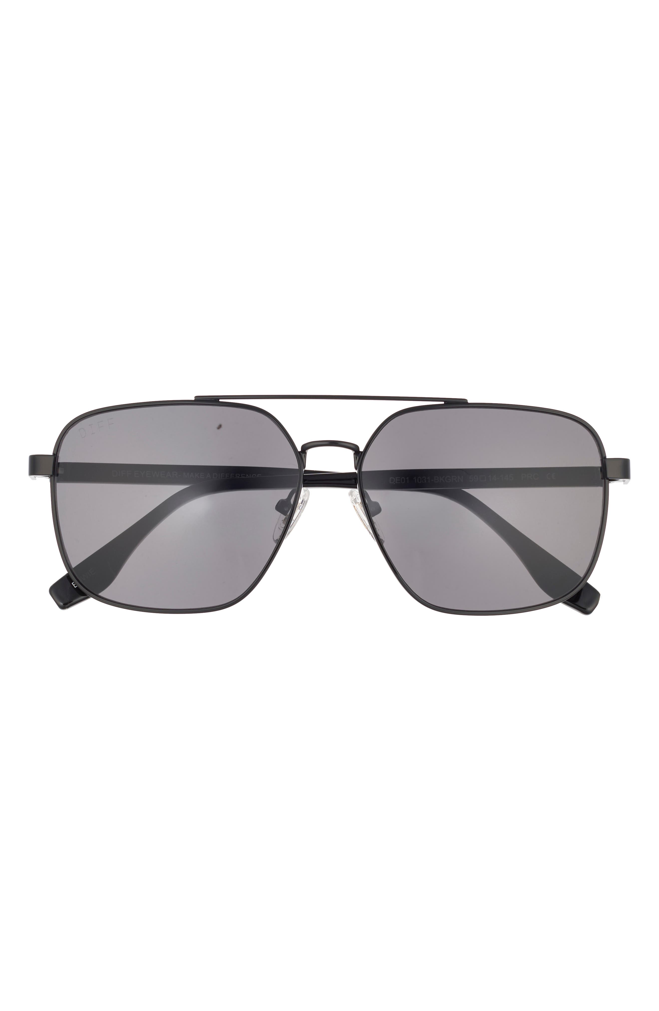 Bowie 59mm Gradient Square Sunglasses