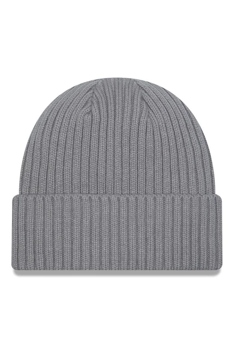 Men's New Era Gray Green Bay Packers Color Pack Cuffed Knit Hat, Alternate, color, Gray