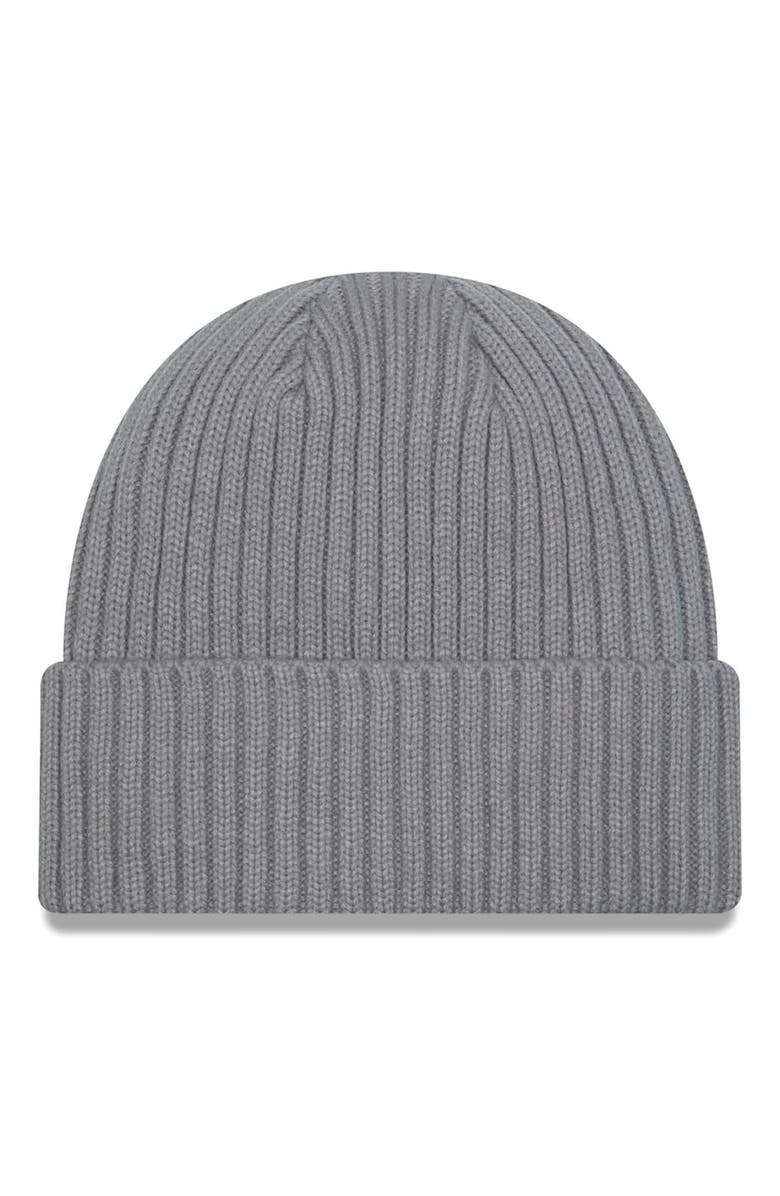 New Era Men's New Era Gray Green Bay Packers Color Pack Cuffed Knit Hat, Alternate, color,