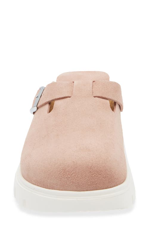 Birkenstock Papillio By  Boston Chunky Platform Clog In Light Rose