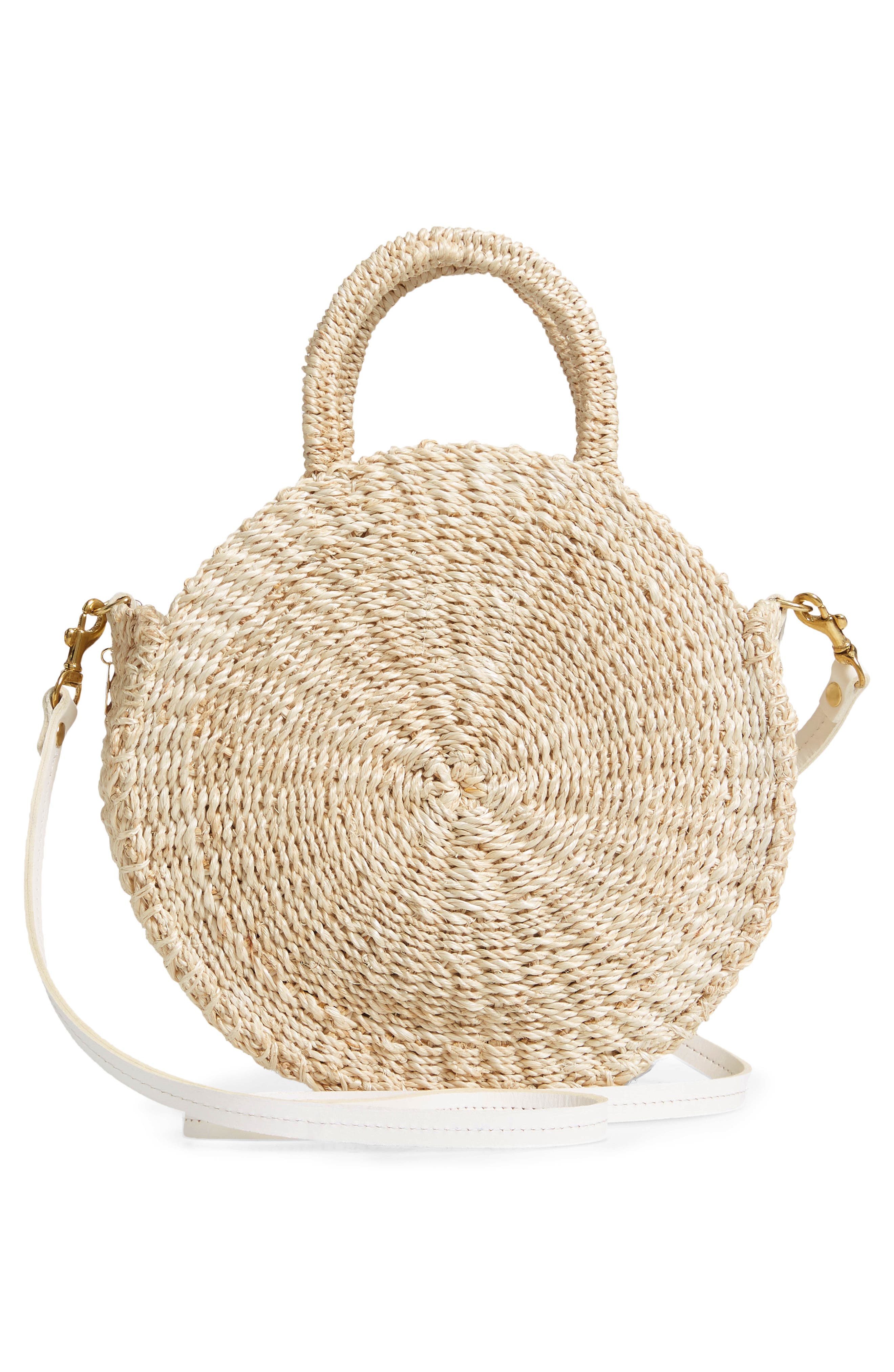 Moyen Alice Abacá Bag, Alternate, color, CREAM