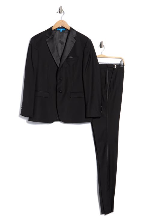 One-Button Satin Peak Lapel Tuxedo