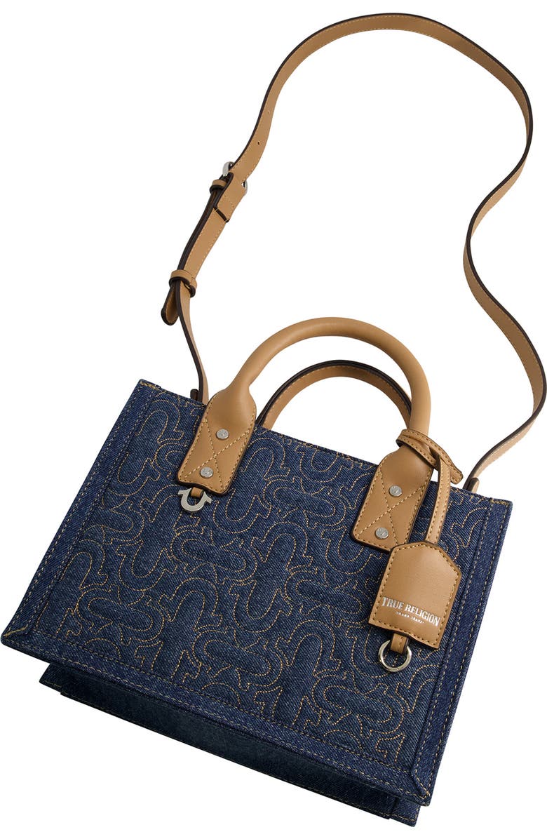True Religion Quilted Horseshoe Tote Bag, Alternate, color,