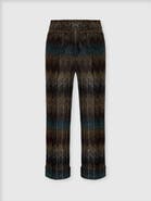 Missoni Flared Trousers In Viscose Lamé Snake Motif