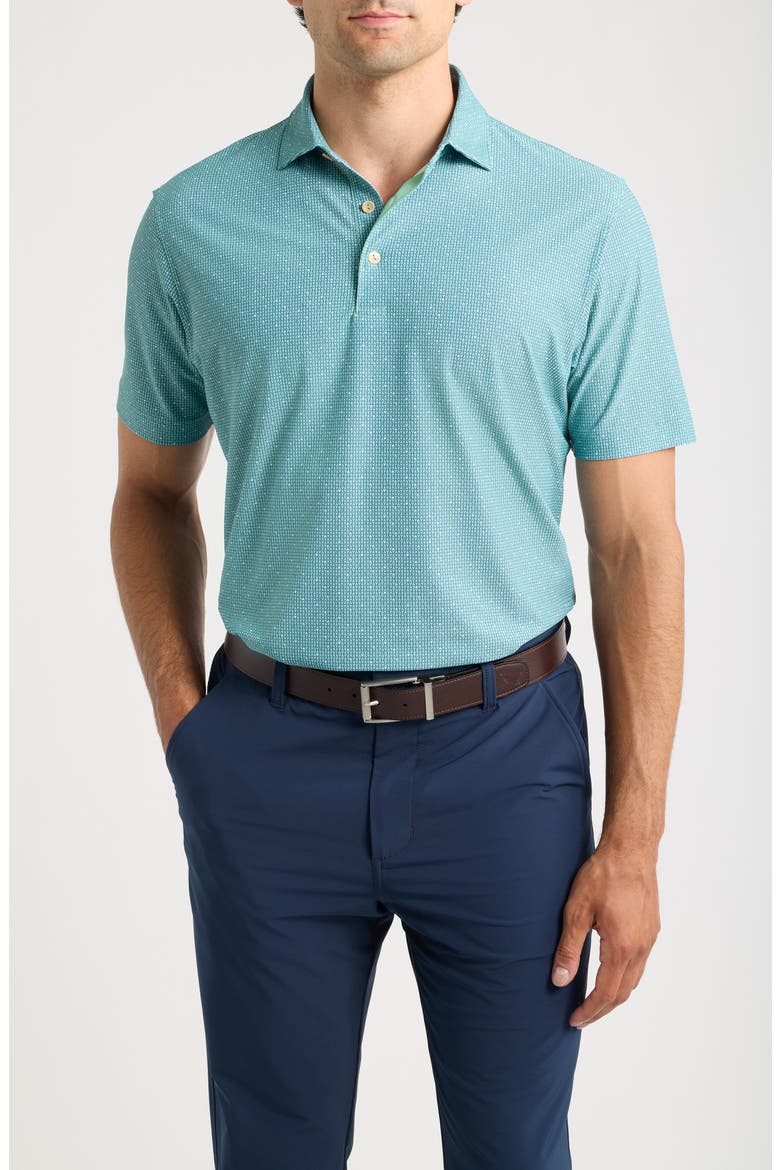 Dirty Martini Summer Comfort Performance Mesh Polo, Main, color, FRESH MINT