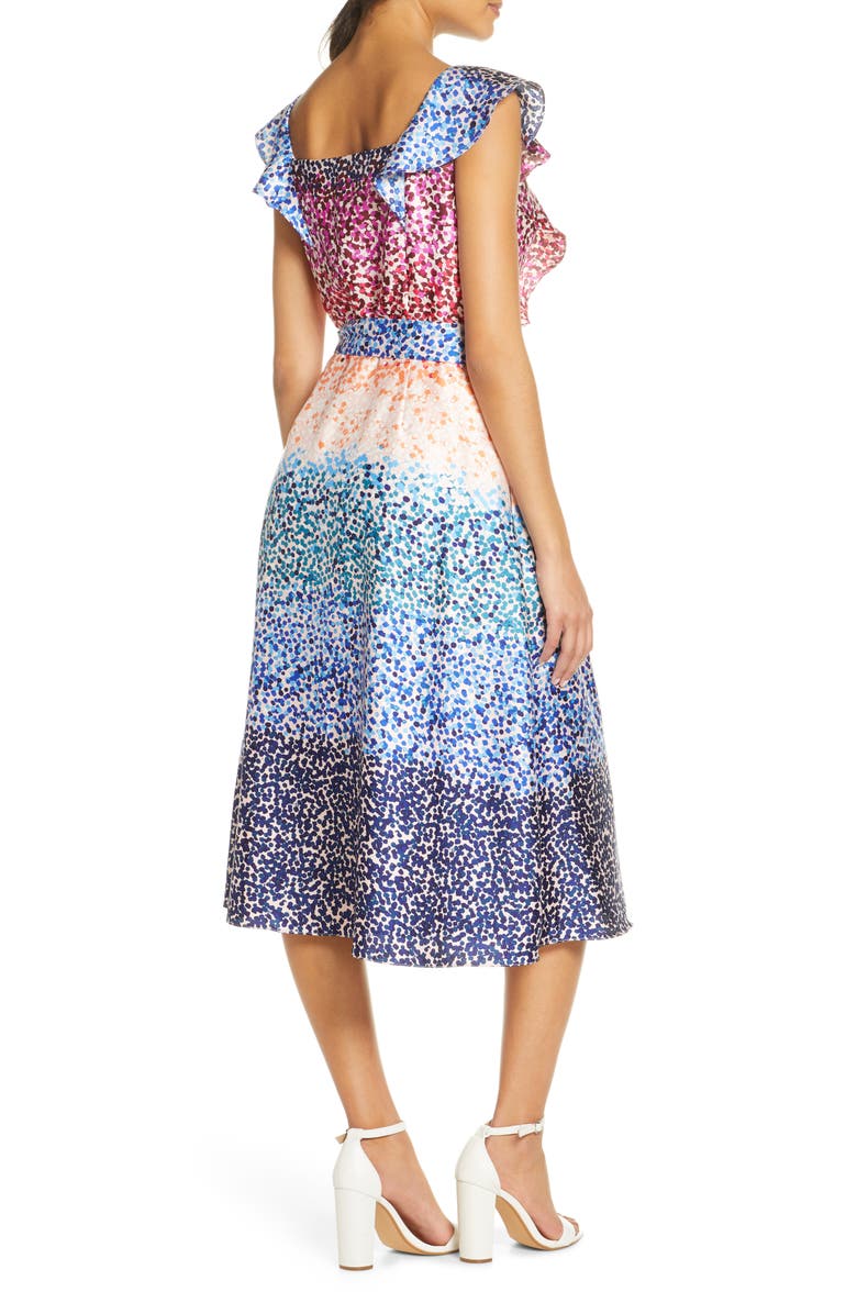 Julia Jordan French Twill Midi Dress, Alternate, color, 