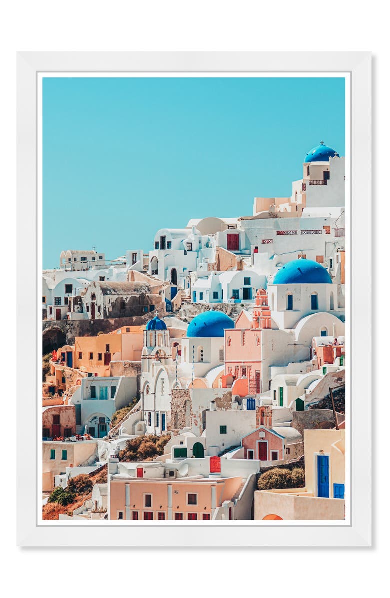 Wynwood Studio Vacation In My Mind Framed Wall Art, 15" x 21", Main, color, Blue