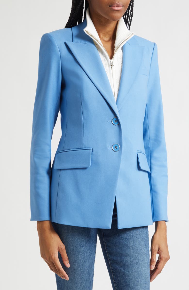 Veronica Beard Izara Dickey Jacket, Alternate, color, Blue Jasper