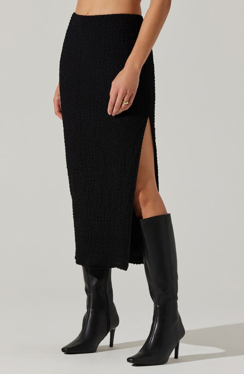 ASTR the Label Keely Textured Midi Skirt, Alternate, color, 