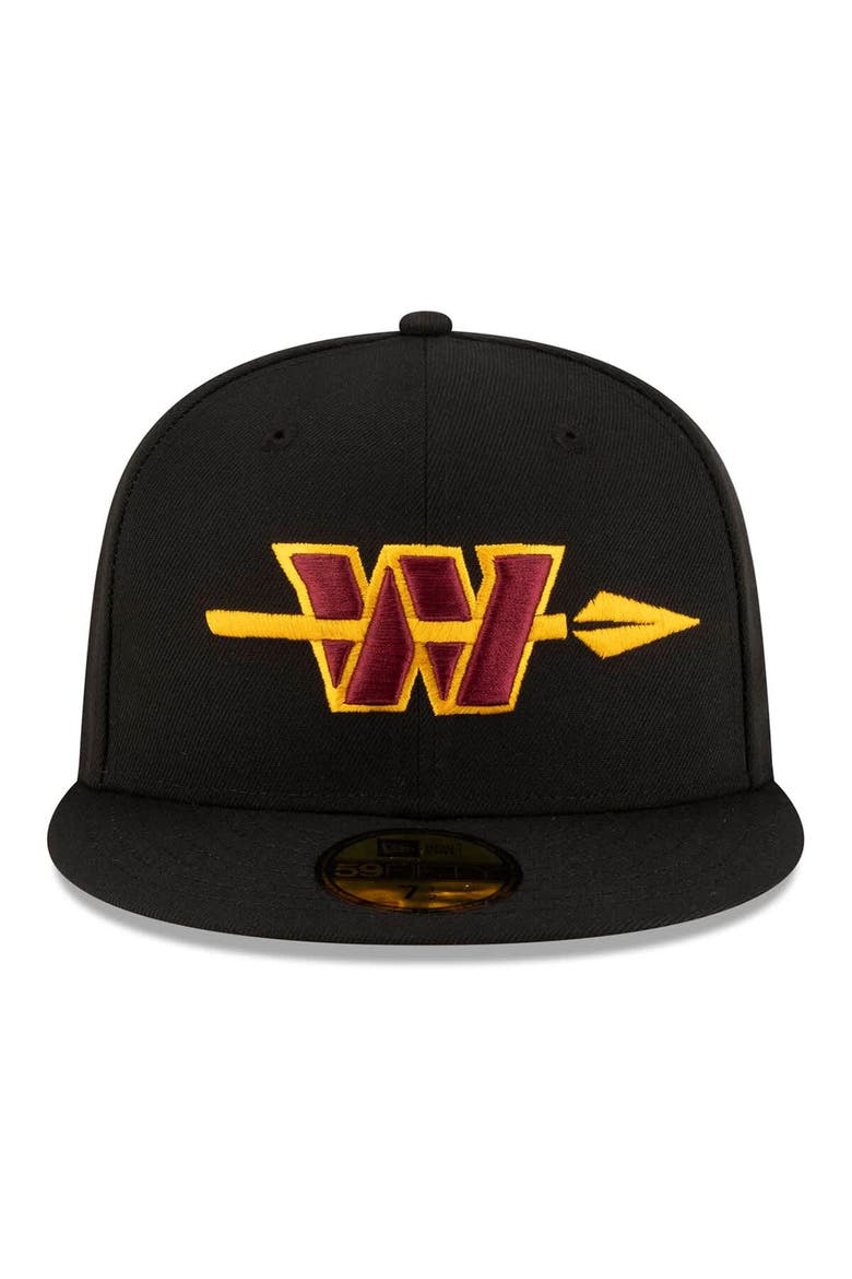 Men's New Era Black Washington Commanders Alternate 59FIFTY Fitted Hat, Alternate, color, Black