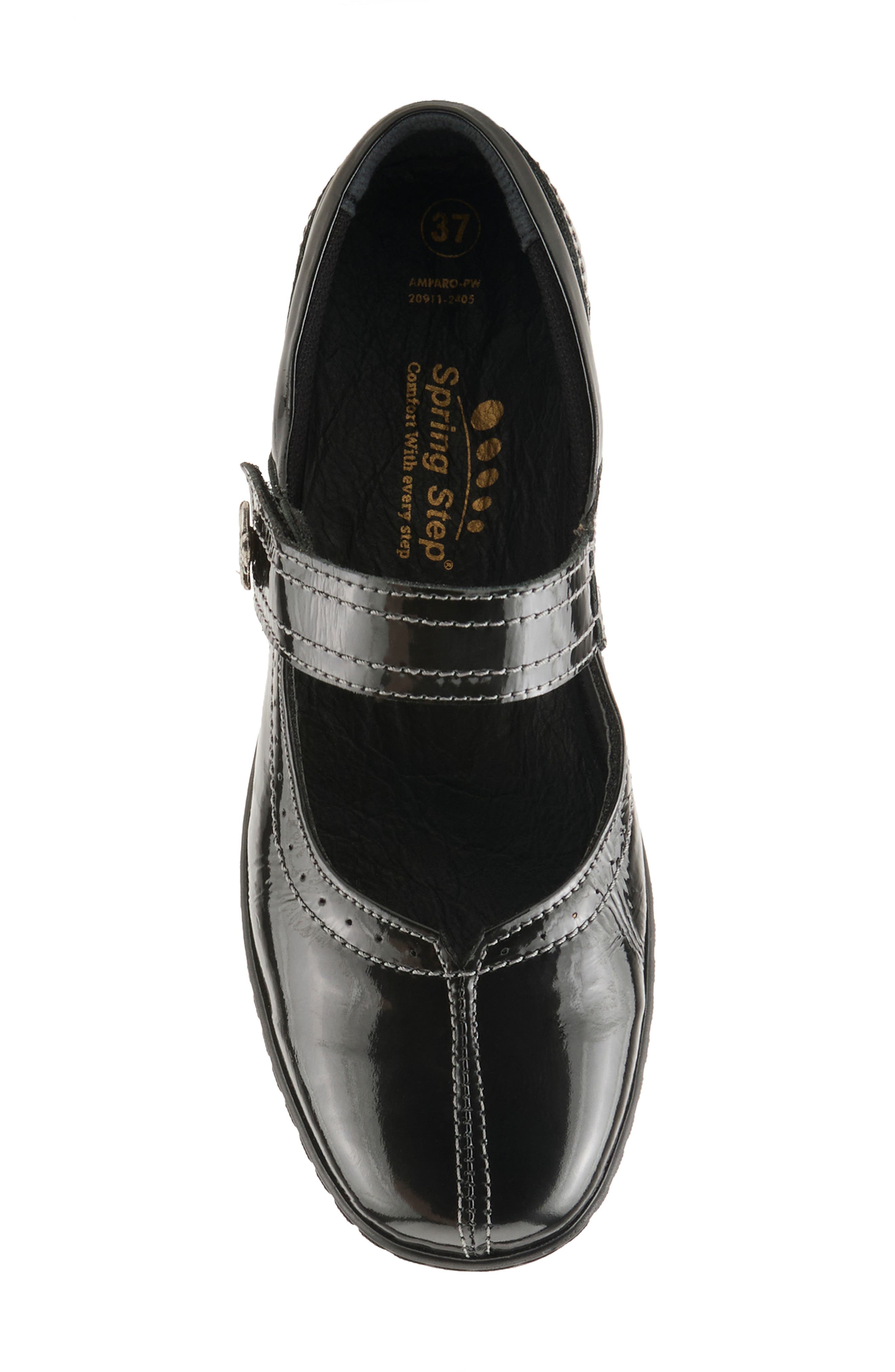 Spring Step Amparo Mary Jane Pump, Alternate, color, Black Patent