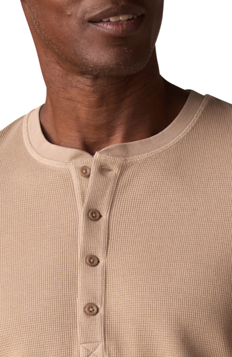 The Normal Brand Vintage Thermal Mountain Henley, Alternate, color, Mink